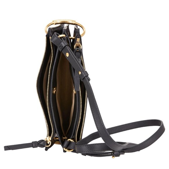 Chloe Roy Black Leather & Suede Small Crossbody - Picture 6 of 10